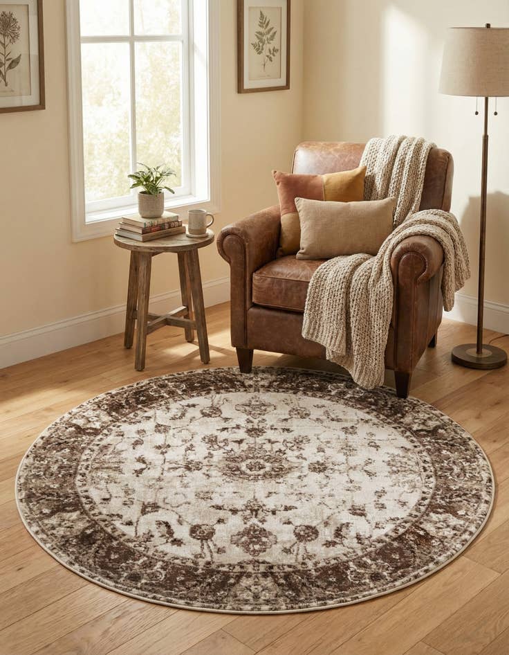 Detail image of 5' x 5' Himalaya Round Rug