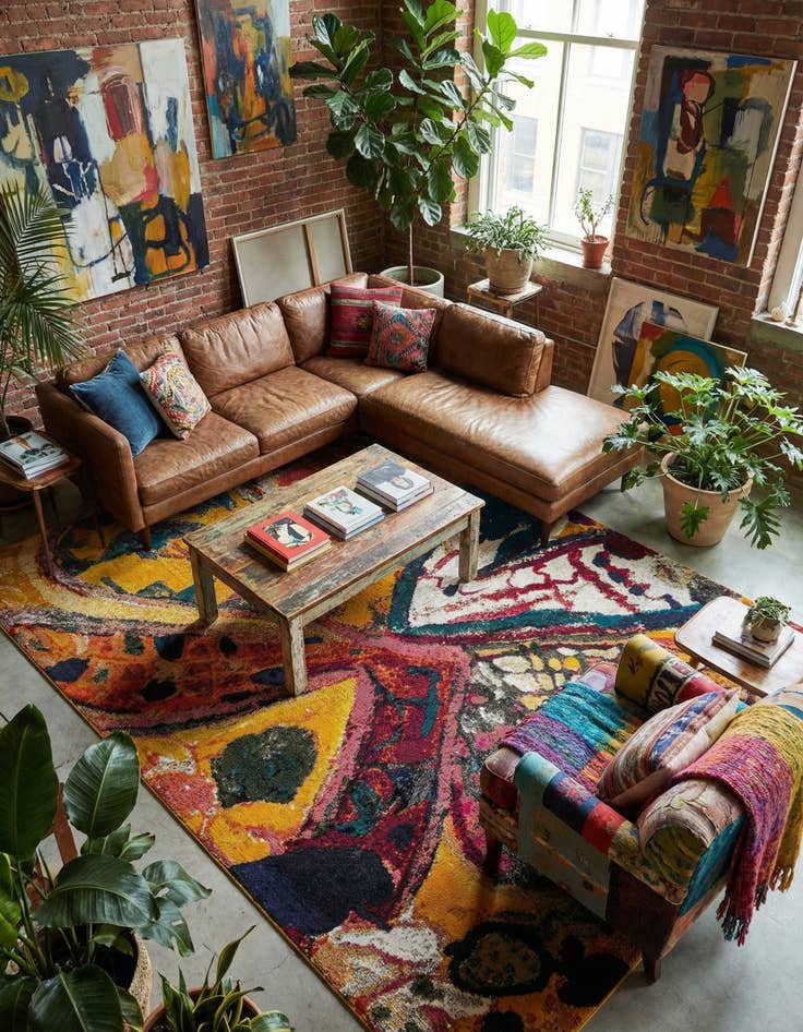 Detail image of 9' x 12' Washable Haerfest Rug