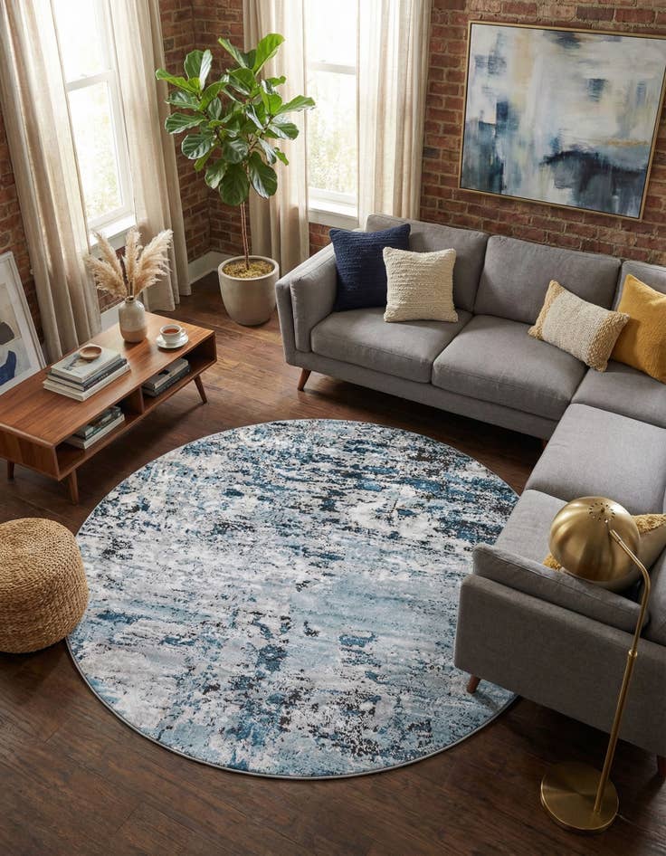 Detail image of 7' x 7' Leipzig Round Rug