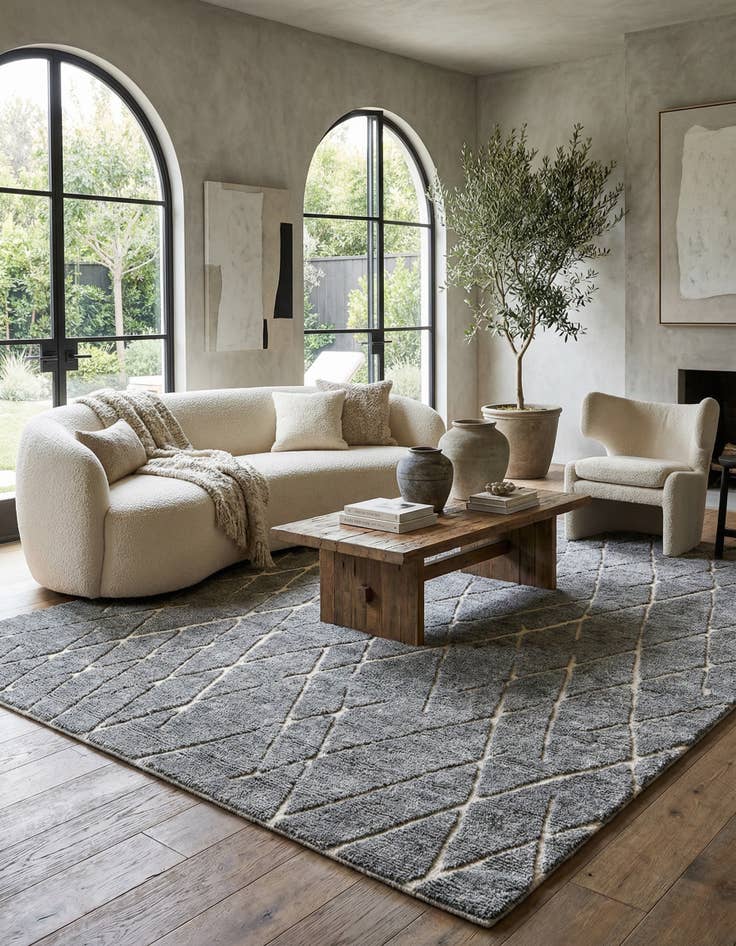 Detail image of 9' x 12' Atlas Moroccan Wool Rug