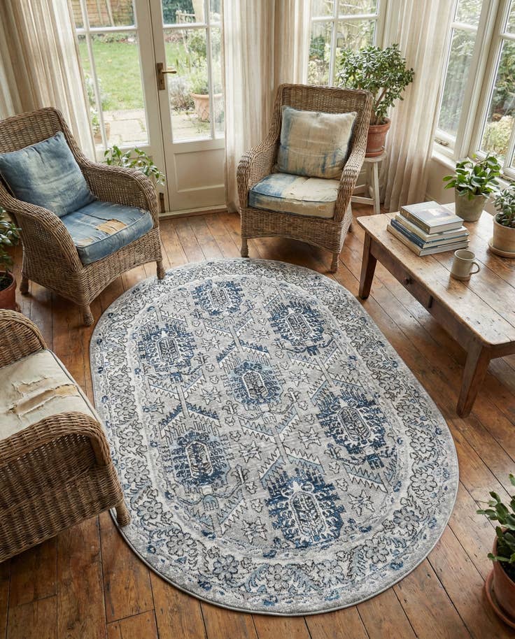 Detail image of 5' 3 x 8' Nyla Oval Rug