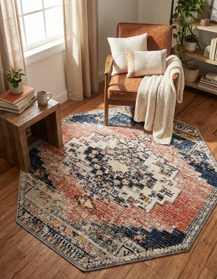 Detail image of 7' x 7' Tucson Octagon Rug