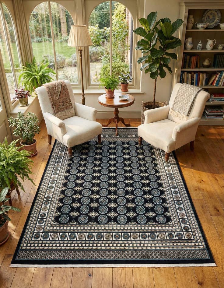 Detail image of 7' 10 x 10' Nain Design Rug