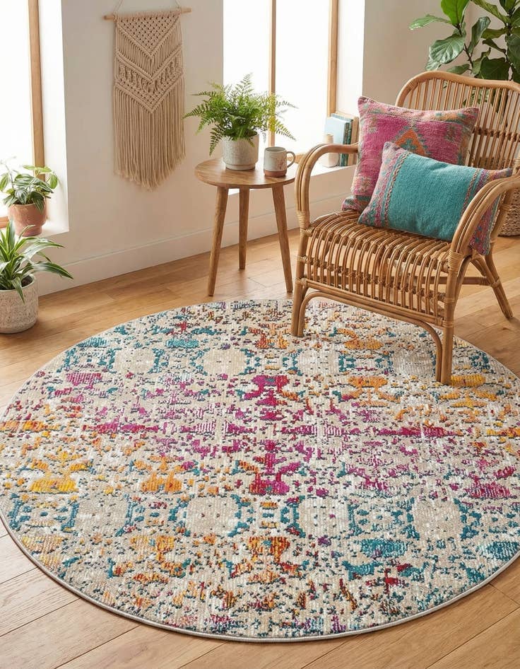 Detail image of 4' x 4' Amulet Round Rug