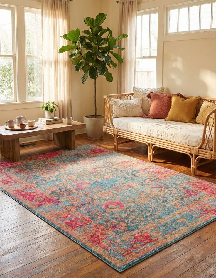 Detail image of 7' x 10'  Washable Palazzo Rug