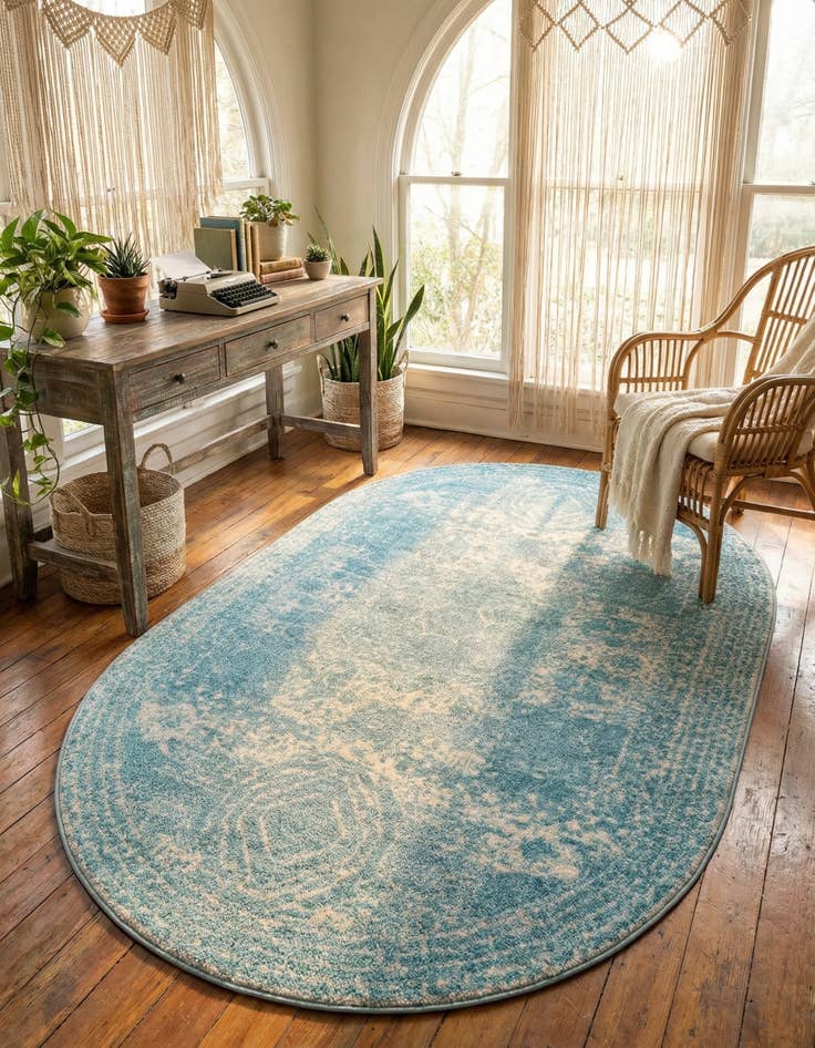 Detail image of 5' 3 x 8' Bexley Oval Rug