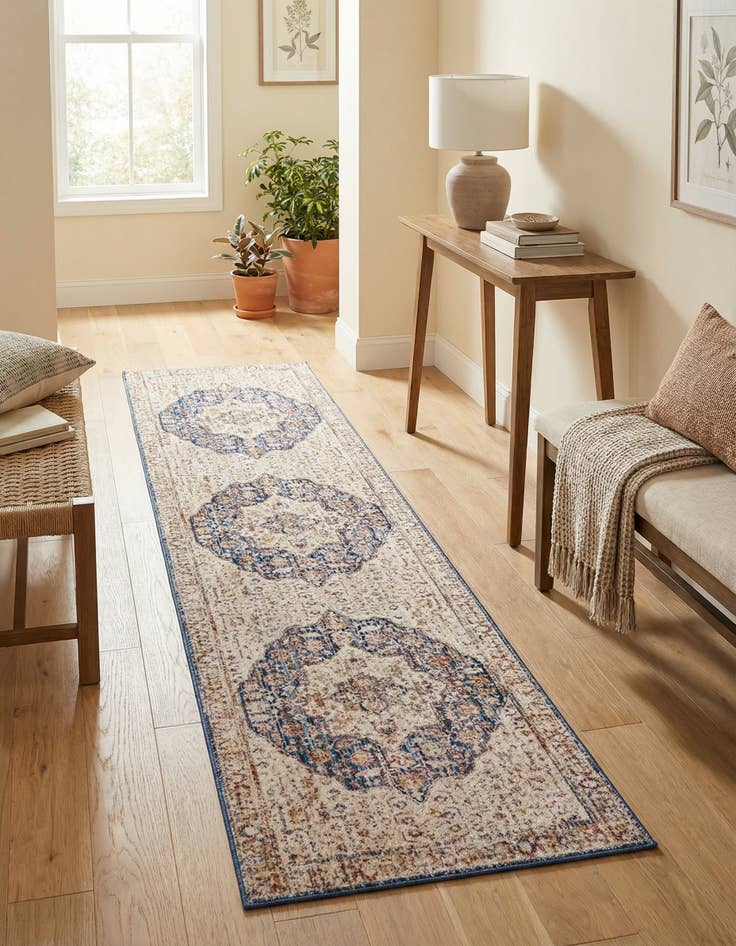 Detail image of 2' 6 x 12' Deepa Runner Rug