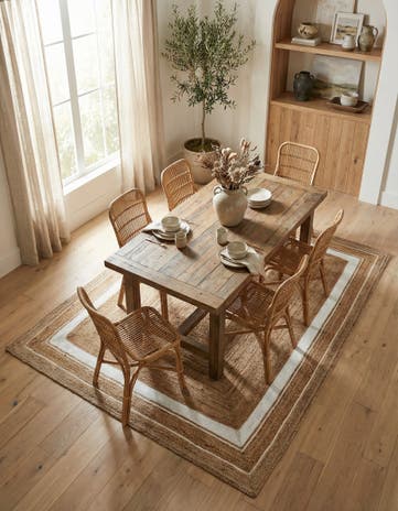 8' x 10' Handmade Braided Jute Rug