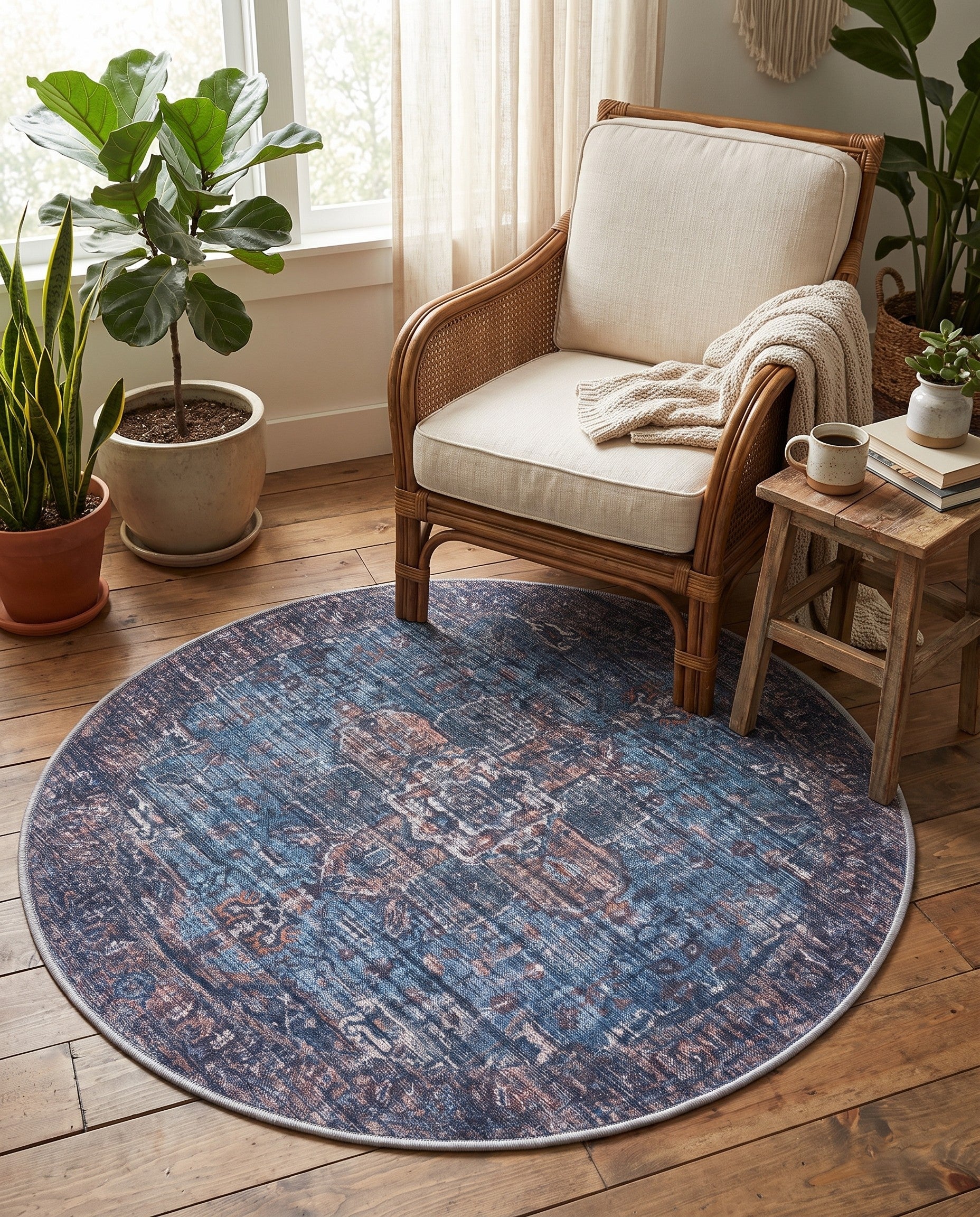100cm x 100cm Maahru Round Rug