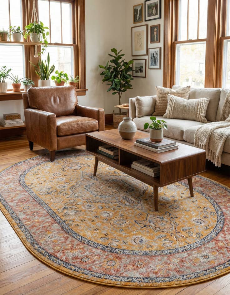 Detail image of 5' 3 x 8' Lola Oval Rug