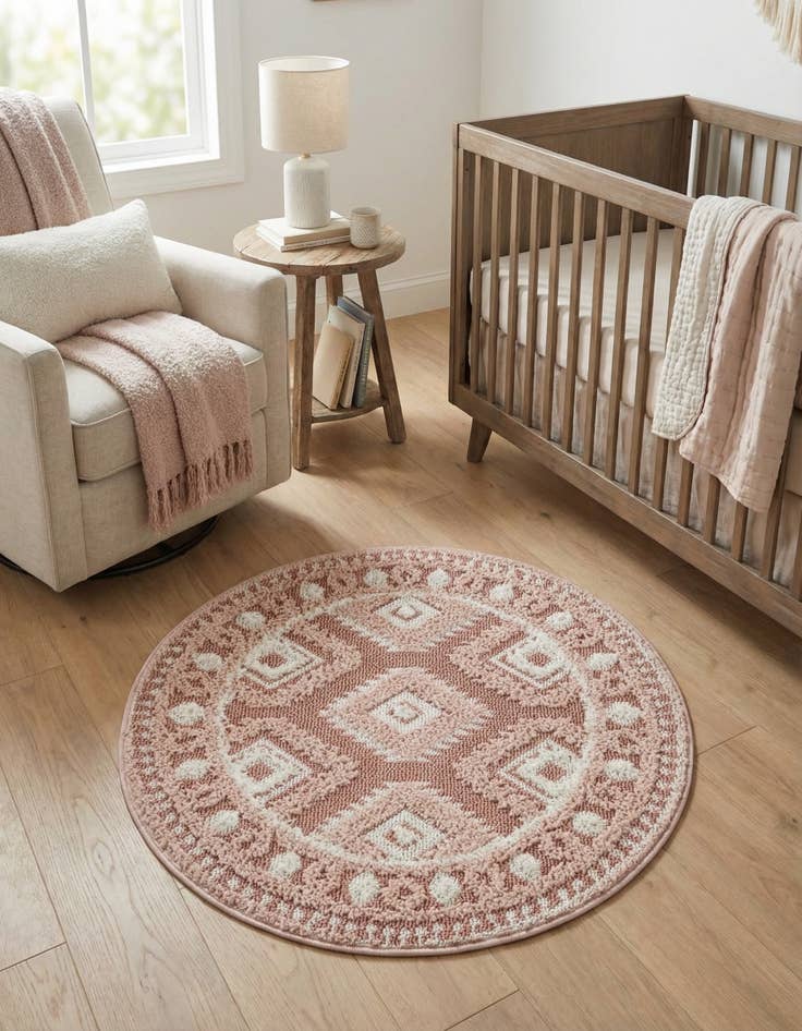 Detail image of 3' 3 x 3' 3 Boho Round Rug