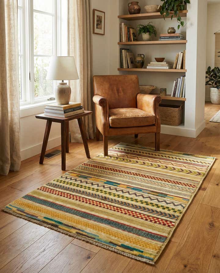 2' 8 x 4' Hand Knotted Modern Ziegler Rug