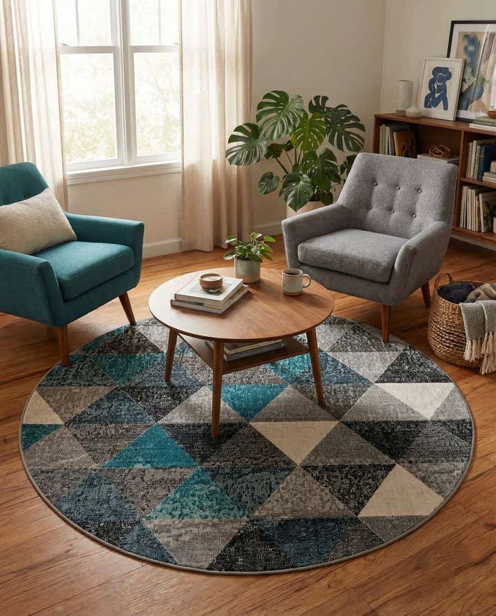 160cm x 160cm Valencia Tapis Rond