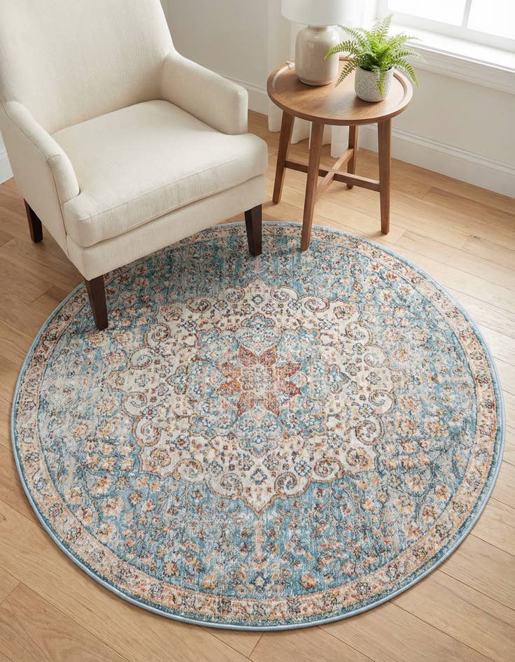 Detail image of 4' x 4' Newport Round Rug