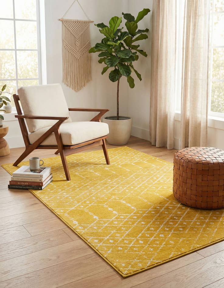 Detail image of 6' x 9' Paxon Trellis Rug