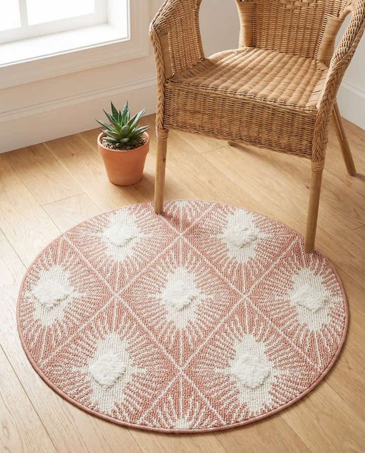 3' 3 x 3' 3 Boho Round Rug