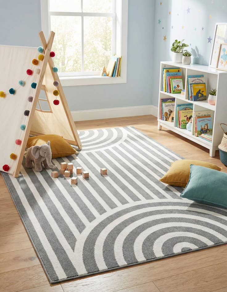 Detail image of 4' x 6' Whimsy Kids Rug