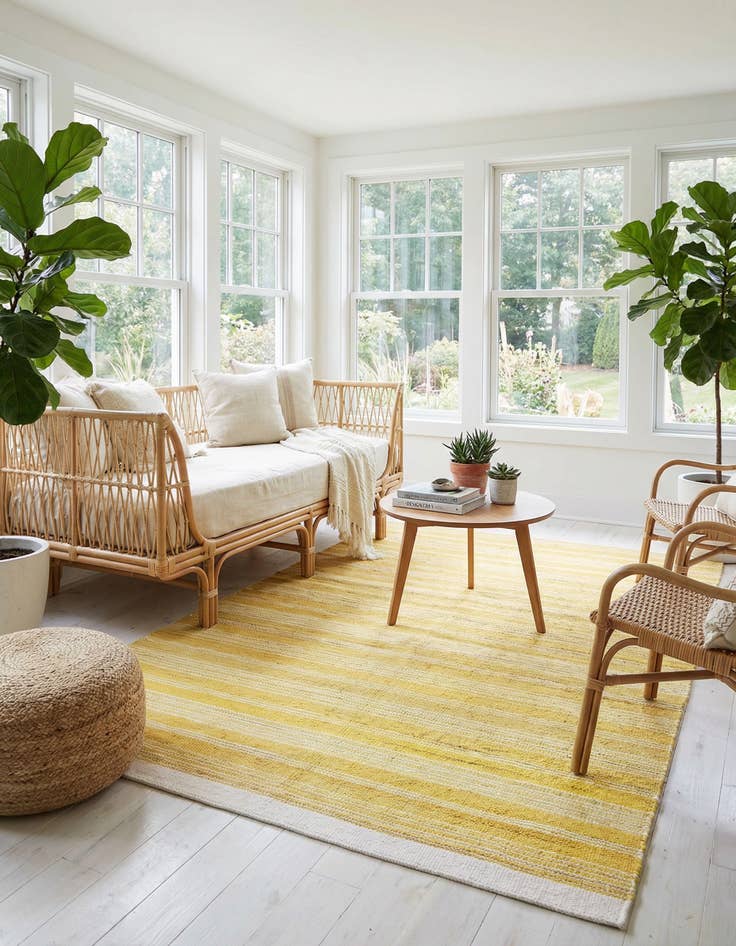 Detail image of 7' 10 x 10'  Hand Woven Lariat Rug