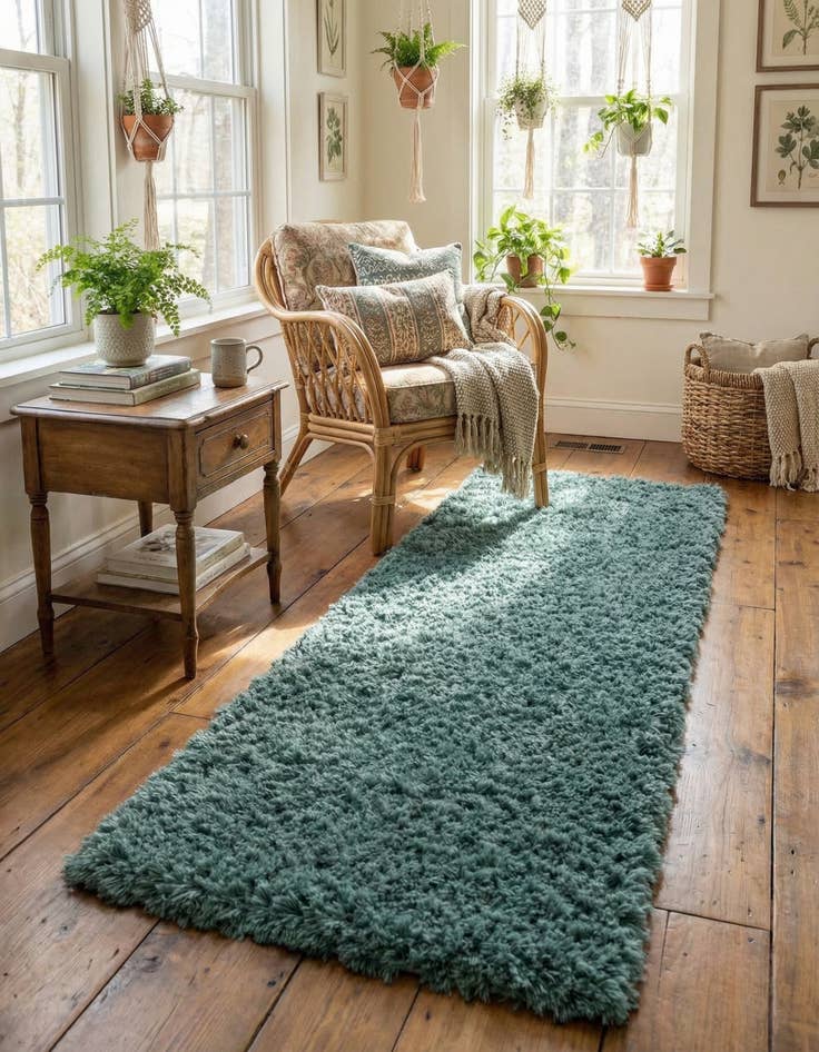 Detail image of 2' x 6' 5 Infinity Shag Runner Rug