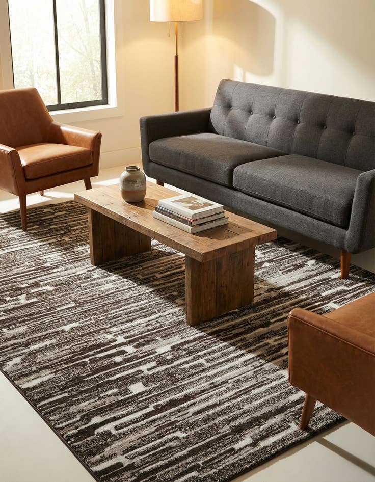 Detail image of  6' x 9' Sepia Rug