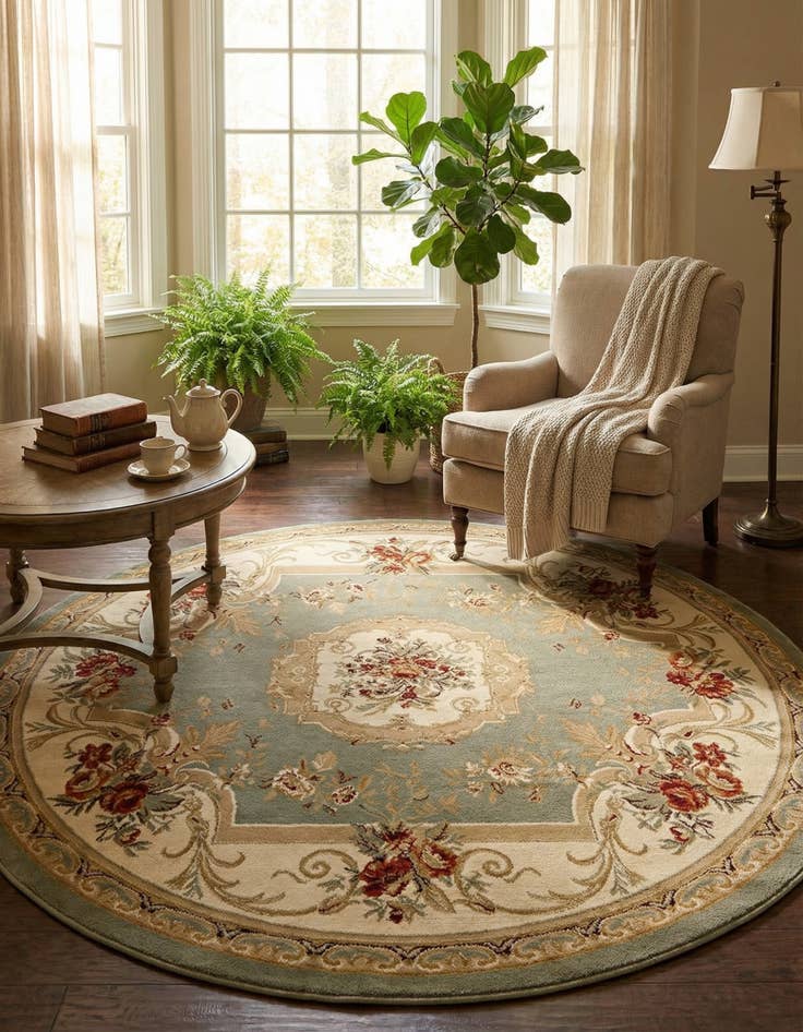 Detail image of 7' 10 x 7' 10 Chateau Round Rug