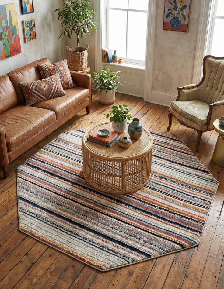 Detail image of 7' 10 x 7' 10 Tagine Octagon Rug