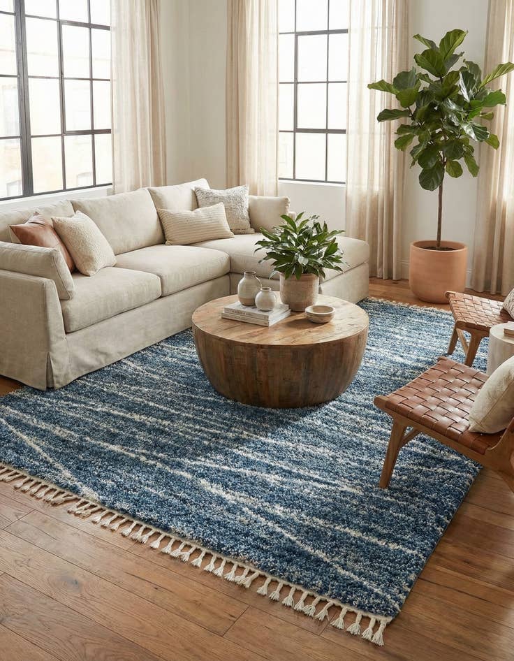 Detail image of 10' x 14' Serenity Shag Rug