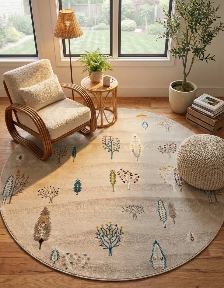 Detail image of 7' 10 x 7' 10 Laguna Round Rug