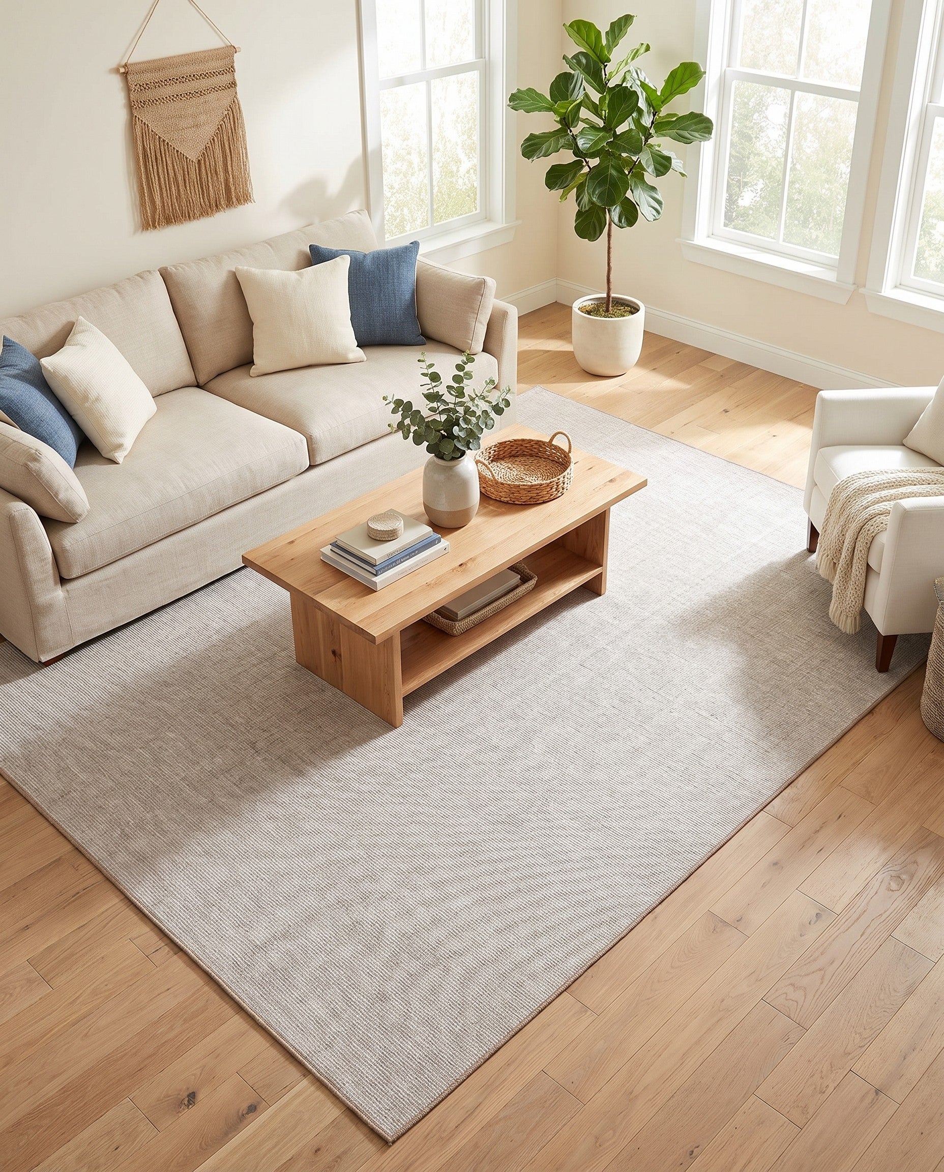 8' 4 x 11' 4 Easy-Clean Solid Indoor / Outdoor Rug