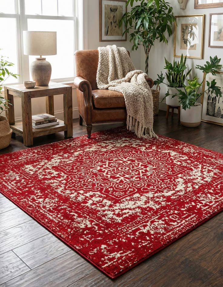 Detail image of 5' 3 x 5' 3 Arlington Square Rug