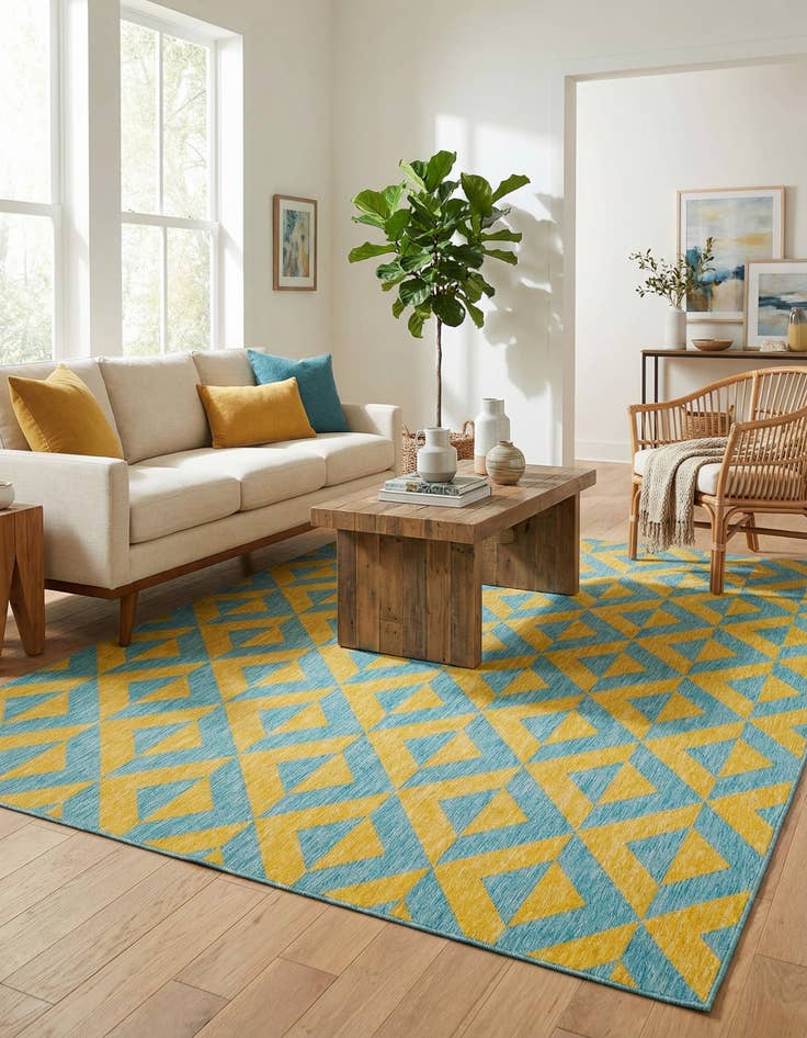 Detail image of 9' x 12'  Washable Jill Zarin Napa Indoor / Outdoor Rug