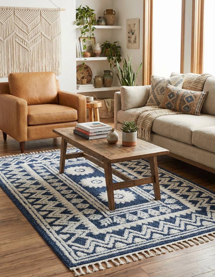 Detail image of 5' 3 x 8' Boho Rug