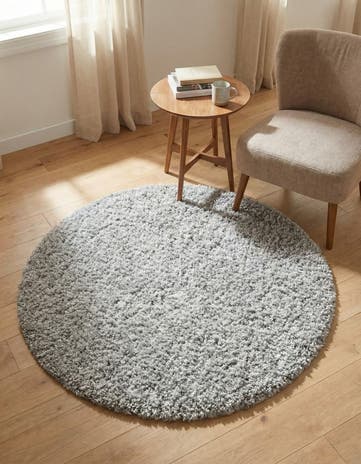 3' 2 x 3' 2 Zermatt Shag Round Rug