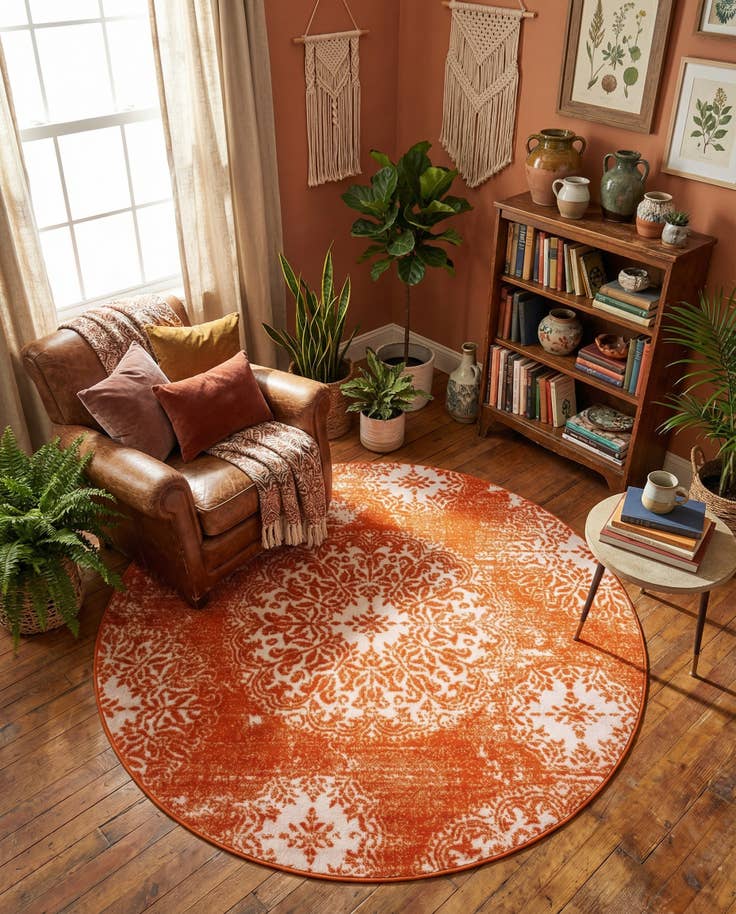 Detail image of 5' 3 x 5' 3 Monte Carlo Round Rug