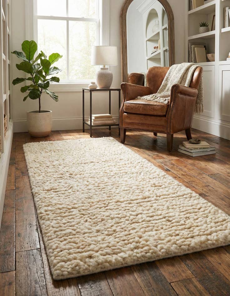 Detail image of 2' x 4' 1 Haka Deluxe Shag Runner Rug