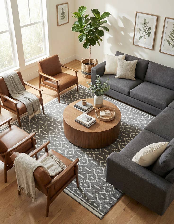 Detail image of 10' x 10' Oslo Square Rug