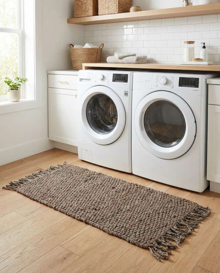 2' x 4' 1 Hand Woven Chunky Jute Runner Rug