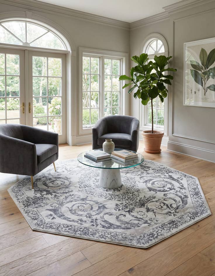 Detail image of 7' 10 x 7' 10 Finsbury Octagon Rug