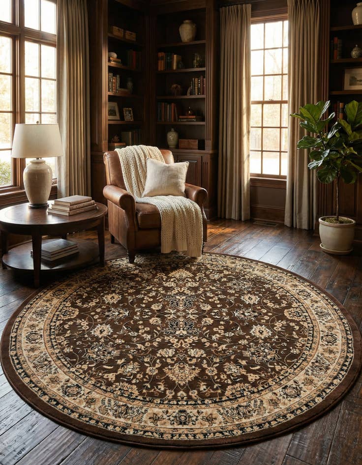 Detail image of 7' 10 x 7' 10 Yasmin Round Rug