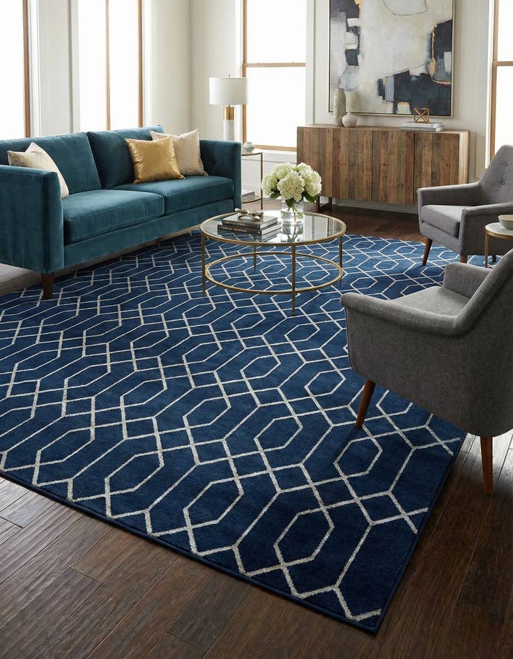 Detail image of 10' x 14'  Marilyn Monroe&trade; Glam Trellis Rug