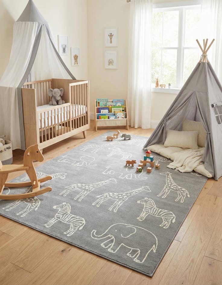 Detail image of 7' 10 x 11' Whimsy Kids Rug