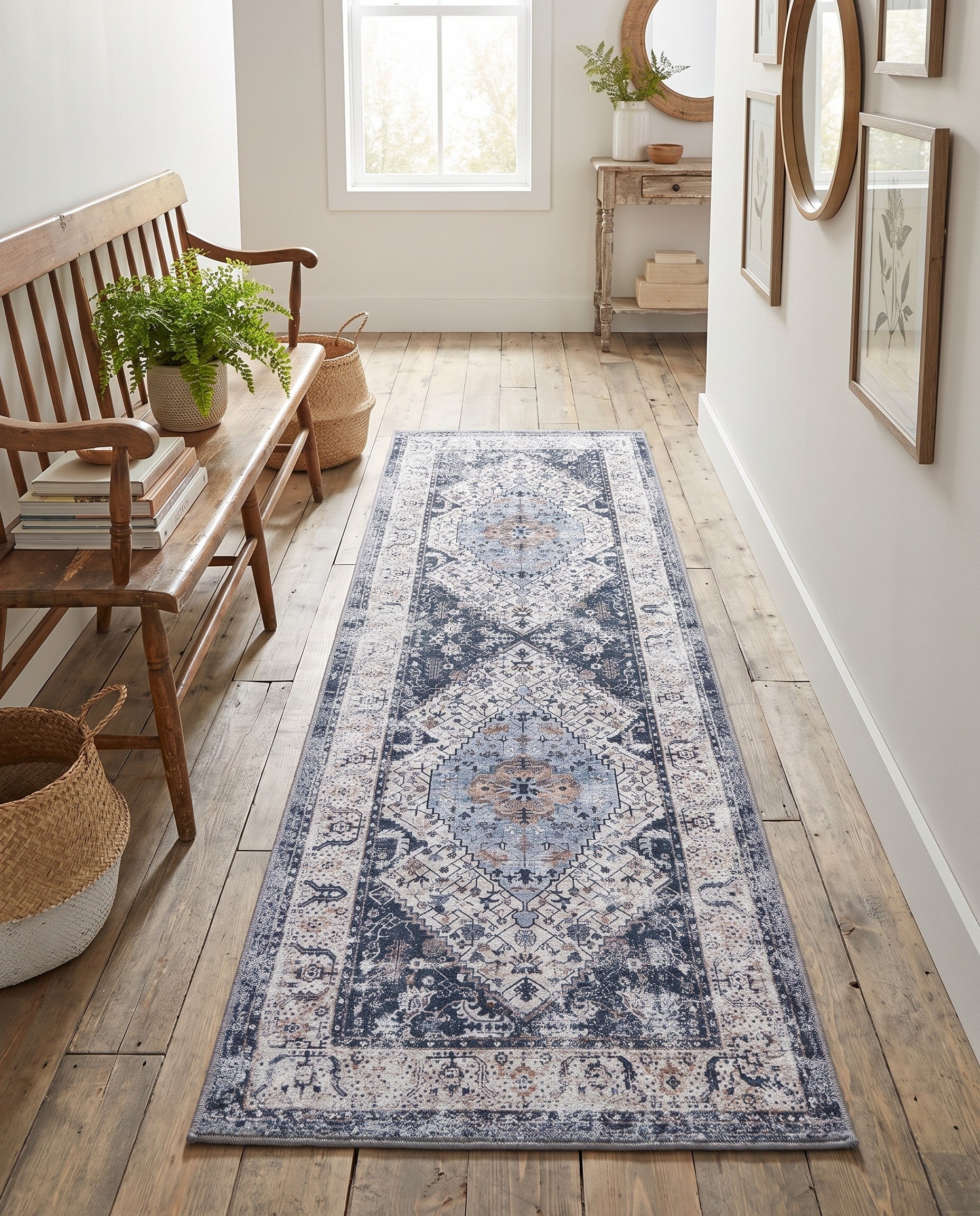 2' x 6' Washable Yara Runner Rug