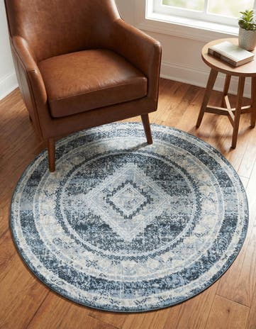 3' 3 x 3' 3 Kamala Washable Round Rug