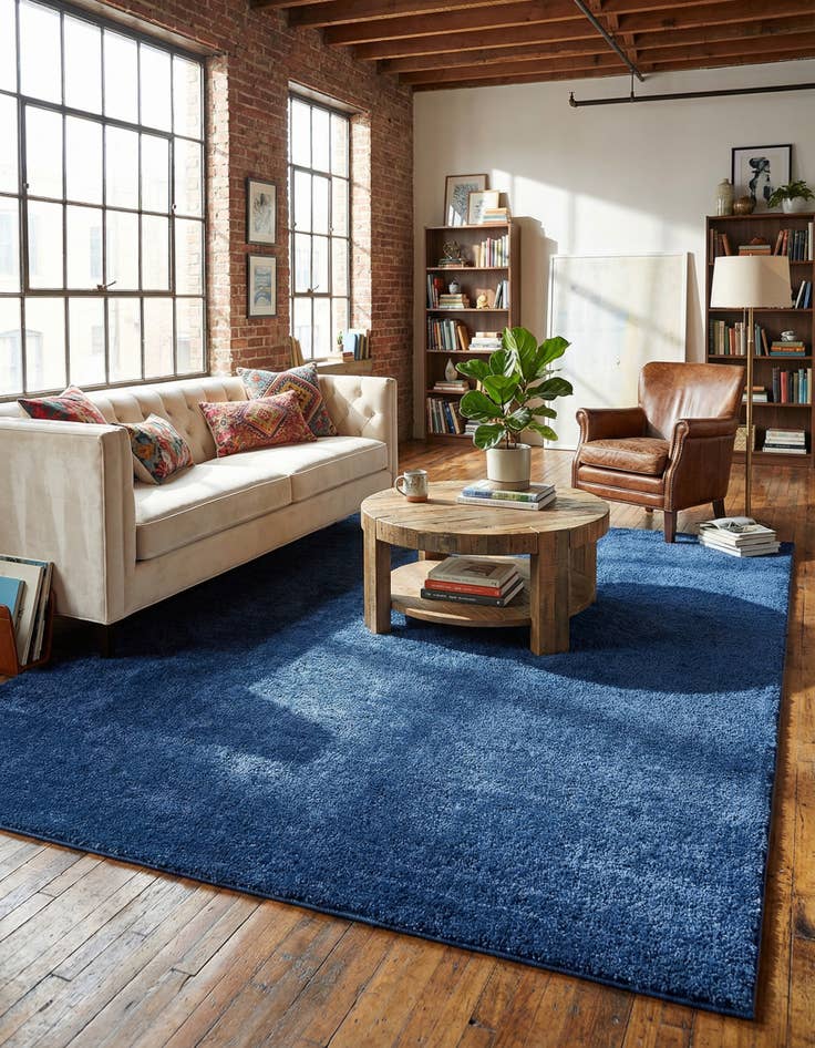 Detail image of 10' x 13' Solid Frieze Rug