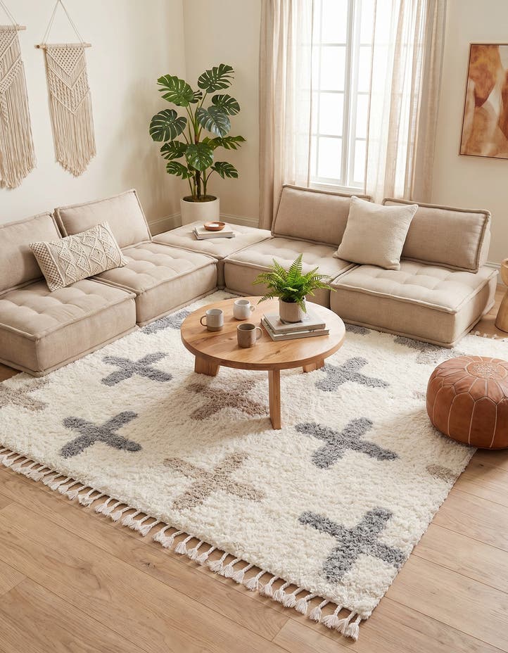 8' x 8' Athena Shag Square Rug