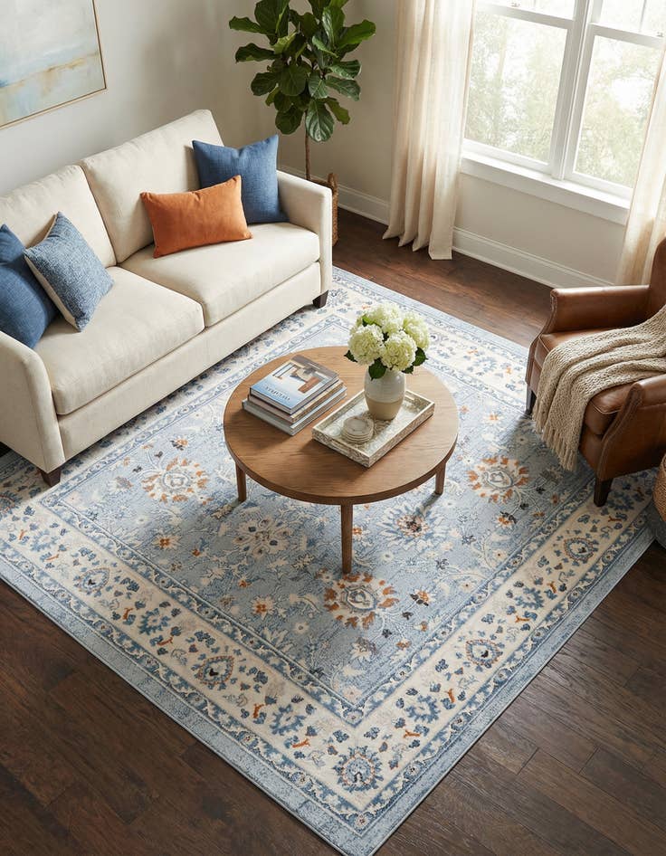 Detail image of 7' 10 x 7' 10 Charlotte Square Rug