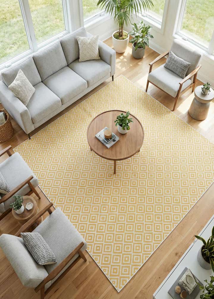 7' 10 x 7' 10 Easy-Clean Jill Zarin Costa Rica Indoor / Outdoor Square Rug