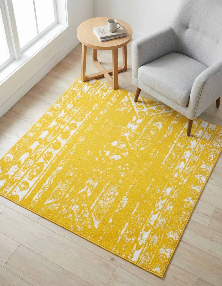 Detail image of 5' 3 x 5' 3 Lennon Square Rug