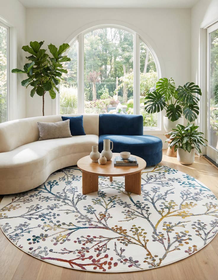 Detail image of 10' x 10' Blossom Round Rug