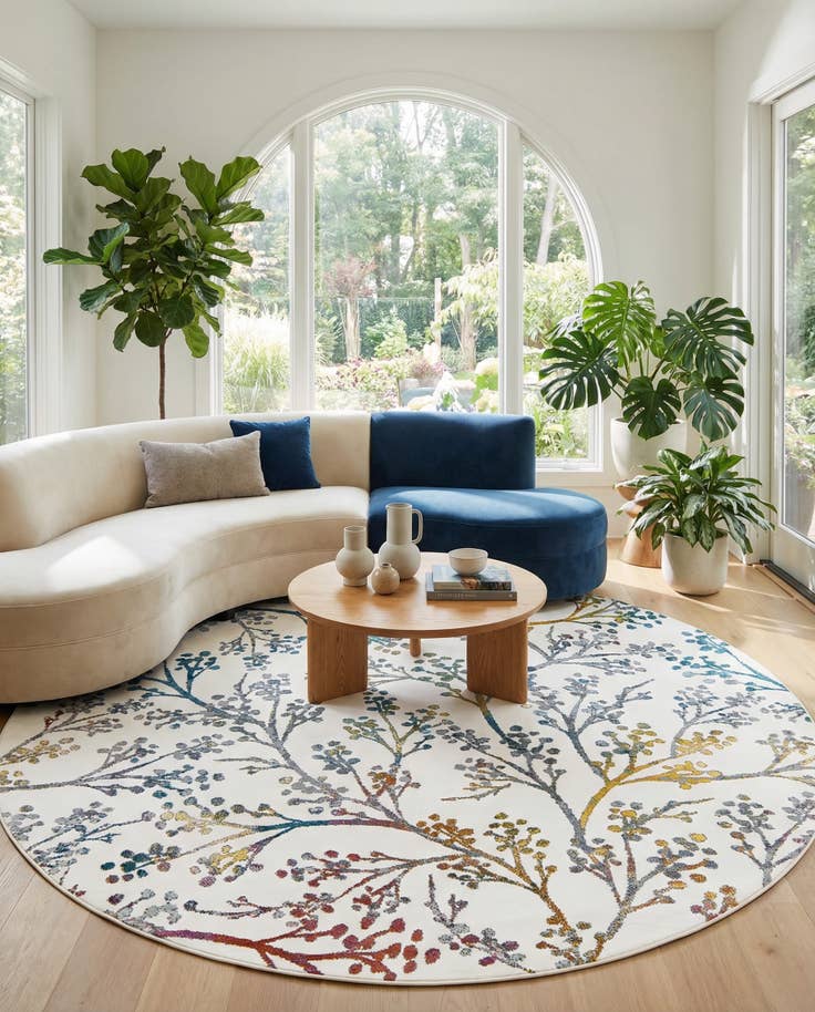 Vue détaillée : 305cm x 305cm Blossom Tapis Rond